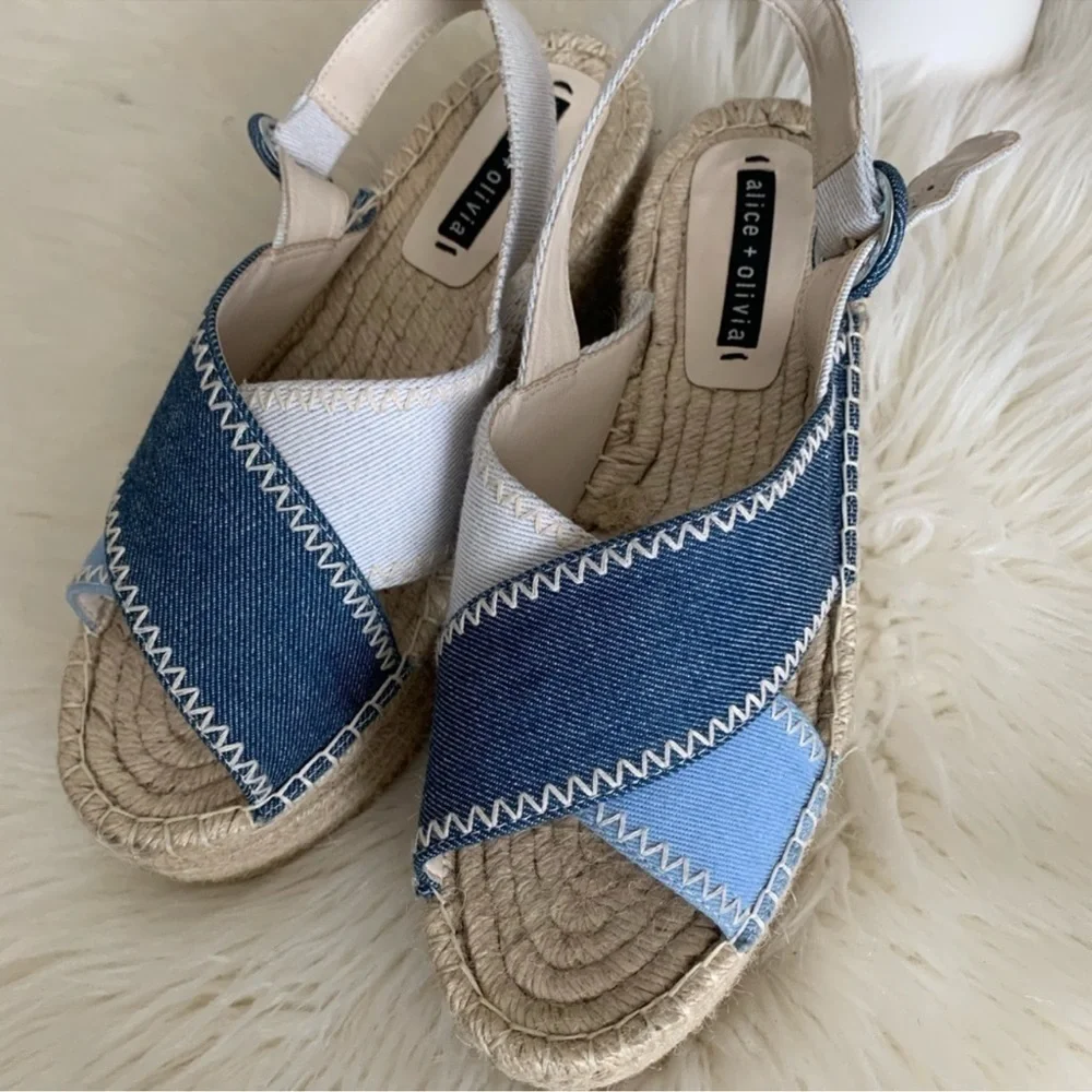 alice + olivia Fayen Platform Espadrille Sandal